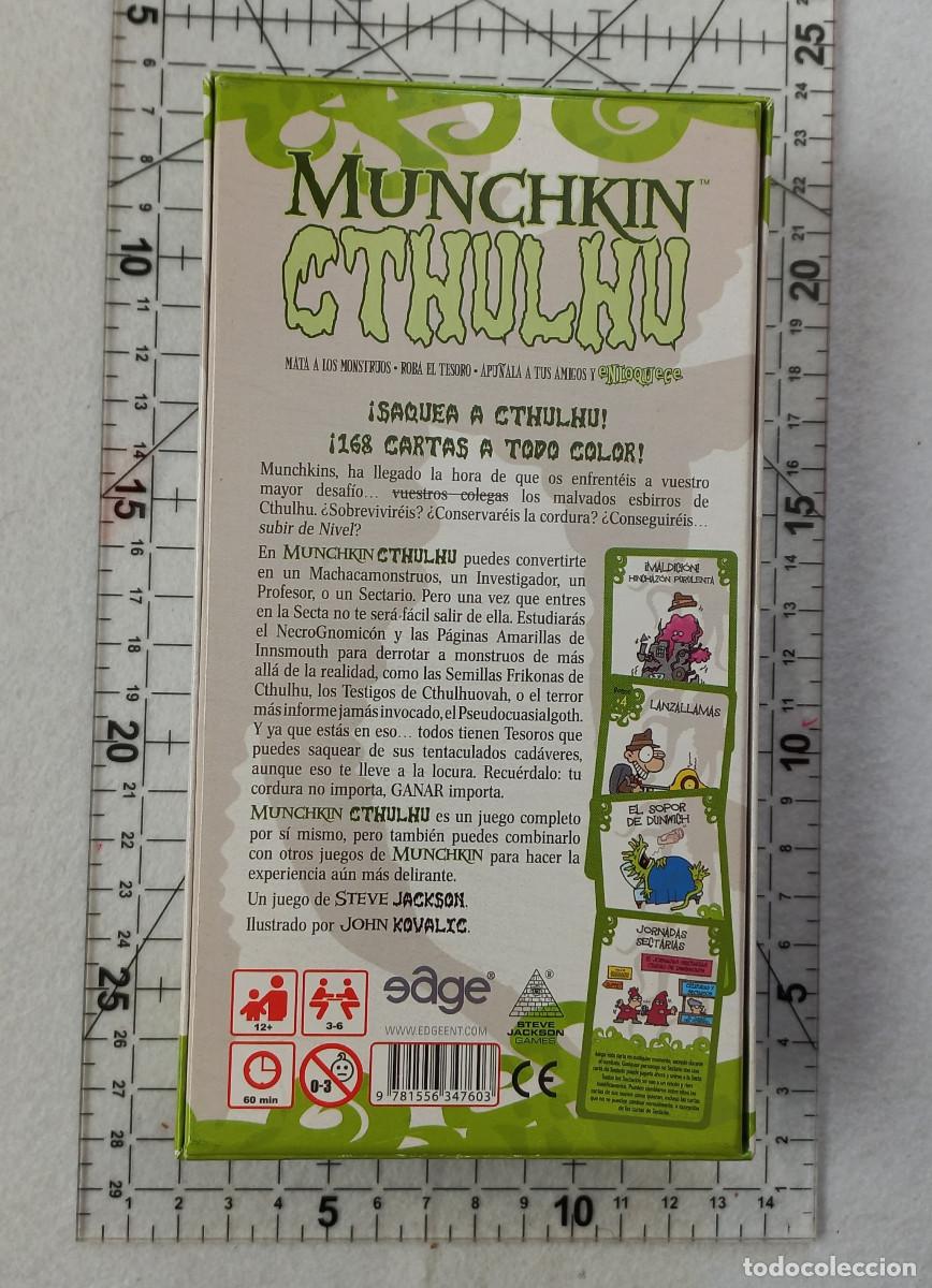 Juegos de mesa: Munchkin Cthulhu - Edge - Steve Jackson - Como nuevo - Foto 2