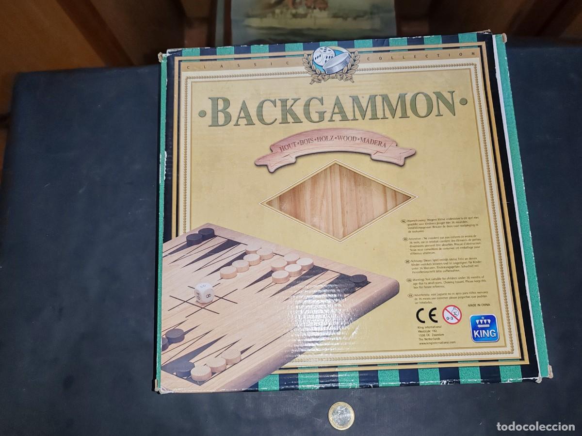 Juegos de mesa: Backgammon Cl&aacute;sico en Caja de Madera - Juego de Mesa Elegante - Foto 1