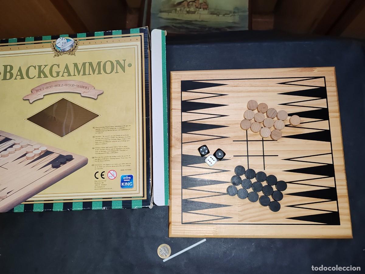 Juegos de mesa: Backgammon Cl&aacute;sico en Caja de Madera - Juego de Mesa Elegante - Foto 2