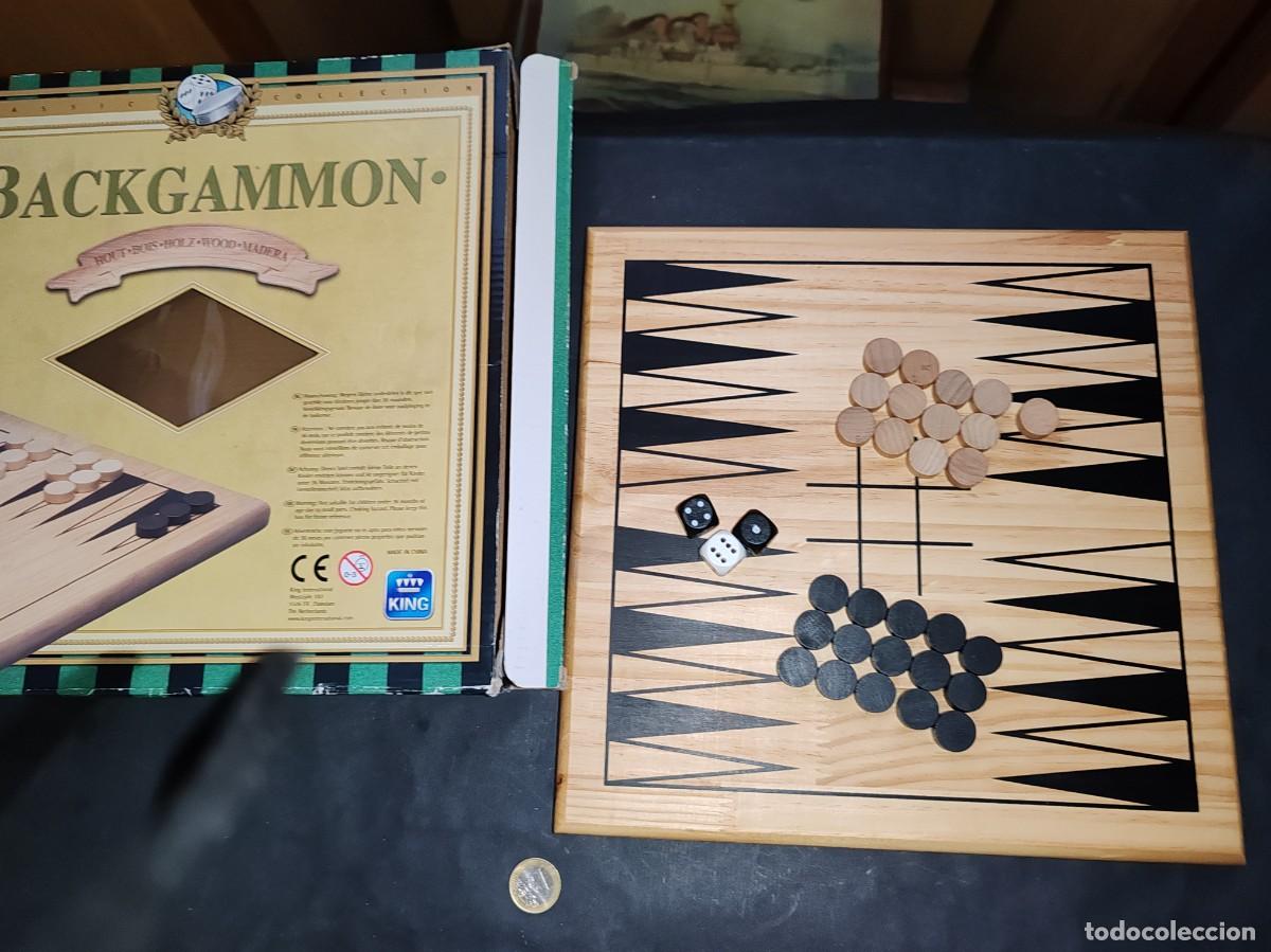 Juegos de mesa: Backgammon Cl&aacute;sico en Caja de Madera - Juego de Mesa Elegante - Foto 3