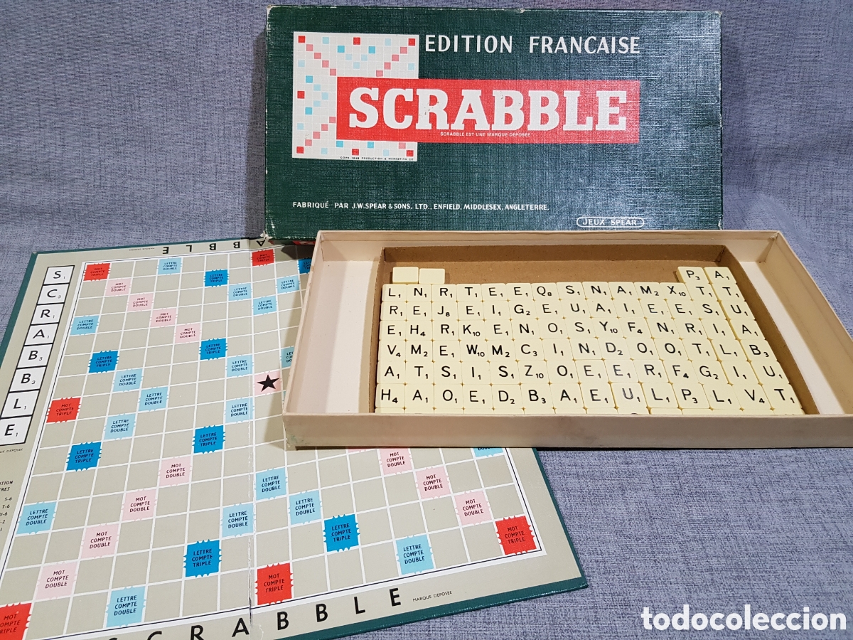 Juegos de mesa: SCRABBLE EDICION FRANCESA. FABRICADO EN INGLATERRA - Foto 2