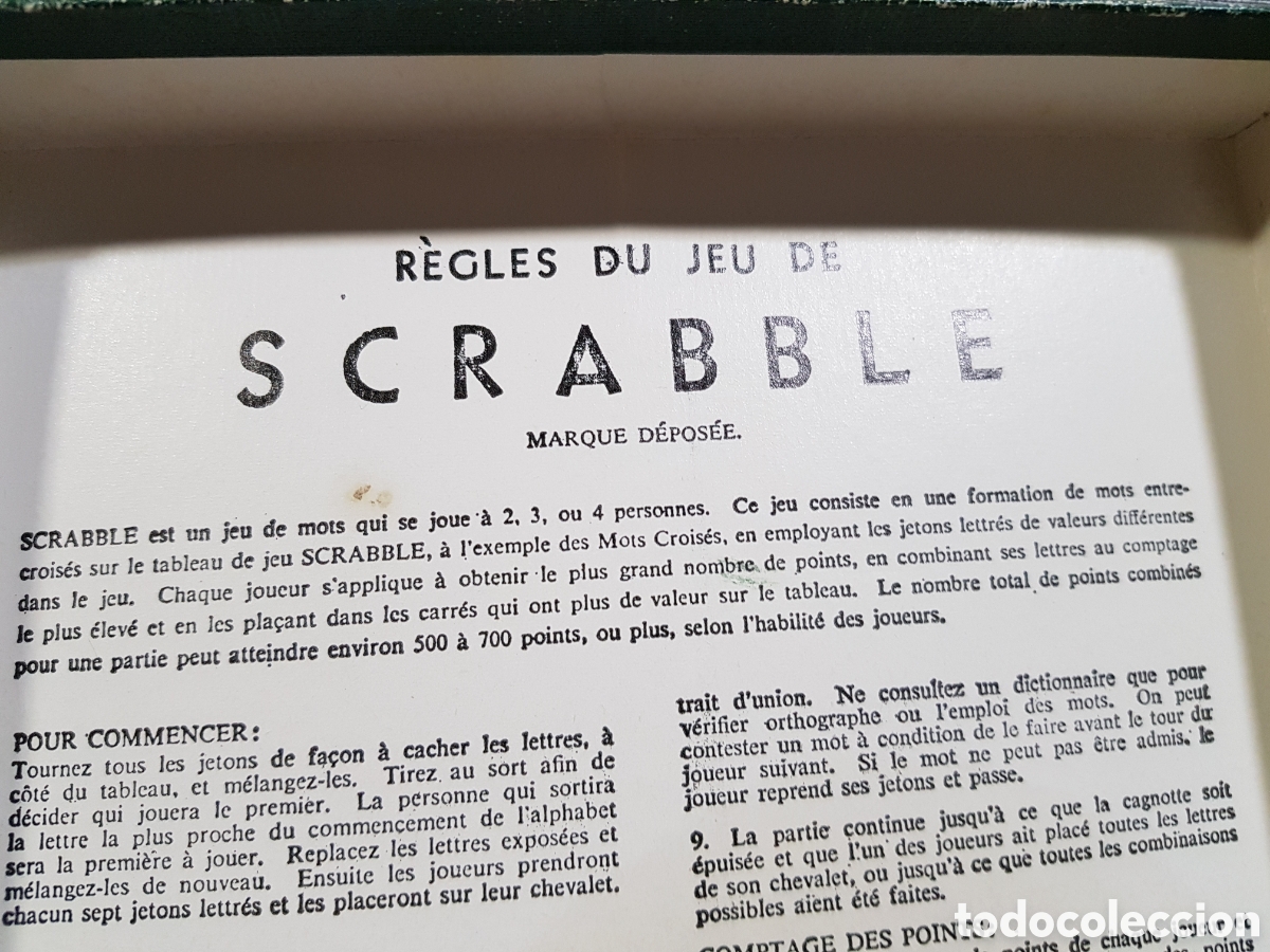 Juegos de mesa: SCRABBLE EDICION FRANCESA. FABRICADO EN INGLATERRA - Foto 13