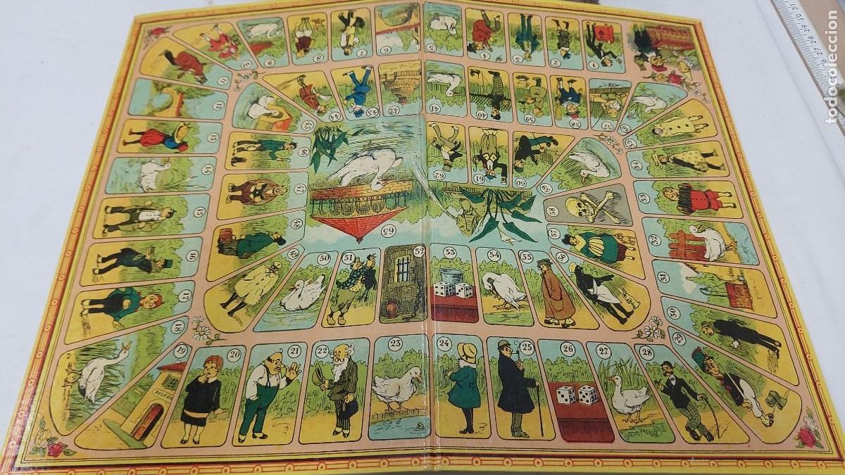 Juegos de mesa: Antiguo juego de la Oca a&ntilde;os 20 - Foto 4