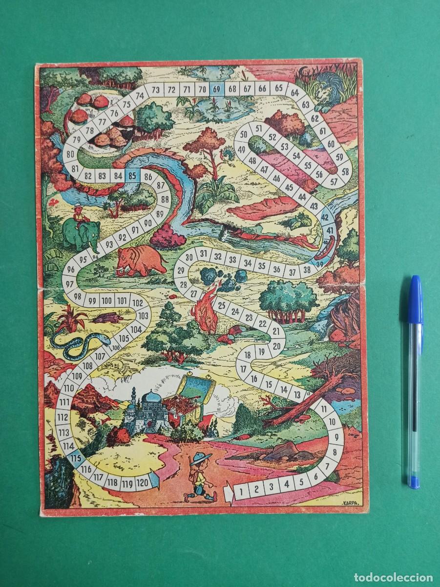 Juegos de mesa: Antiguo tablero de juego tipo oca de los Boy Scouts. - Foto 1