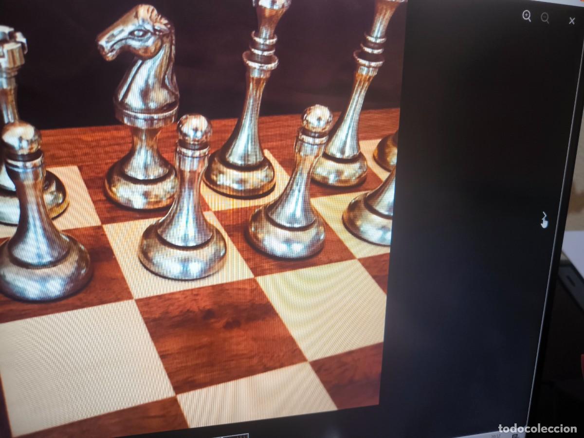 Juegos de mesa: Ajedrez de Bronce sobre tabla de madera. - Foto 5