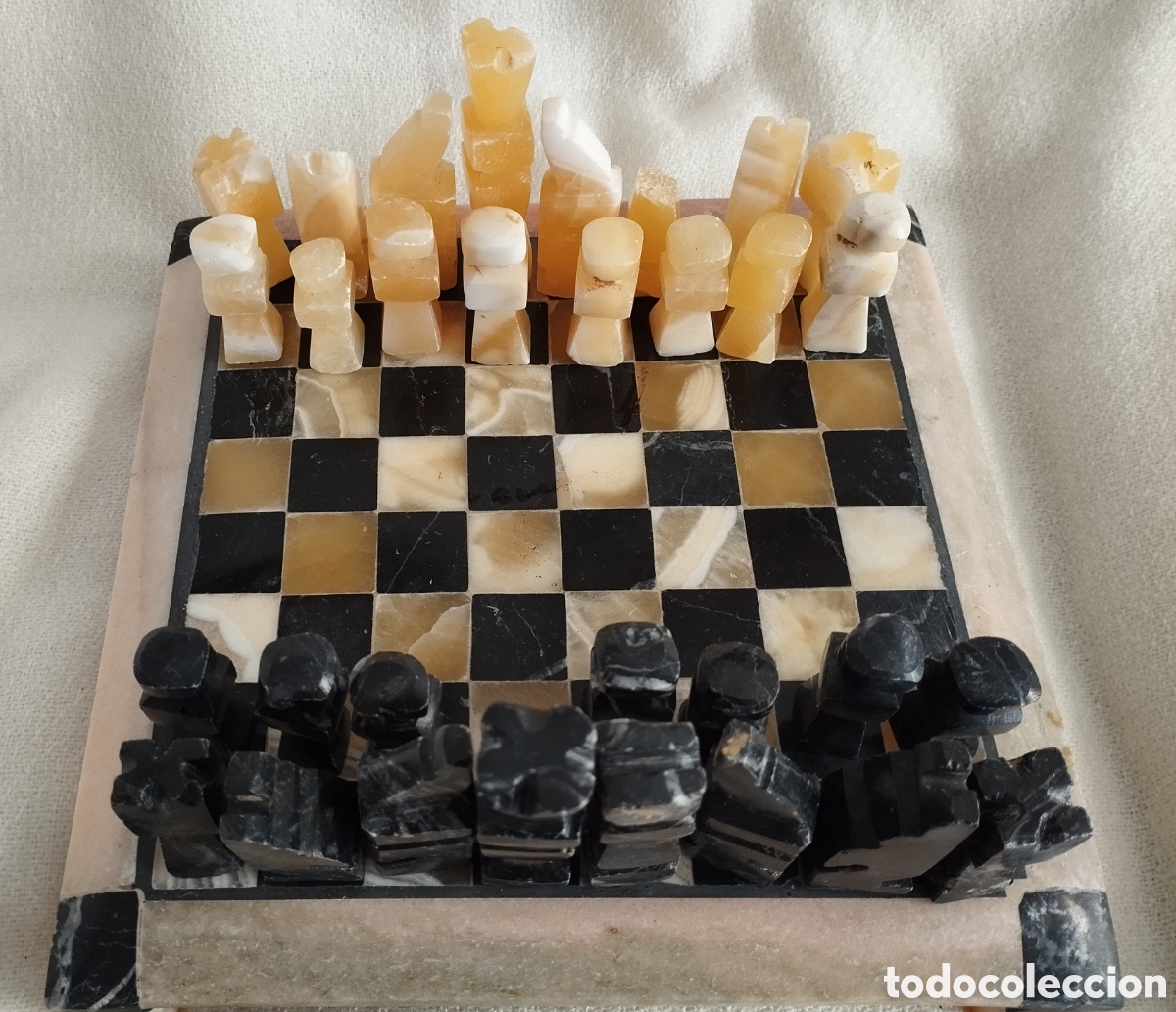 Juegos de mesa: Antiguo Ajedrez de Marmol - Foto 1