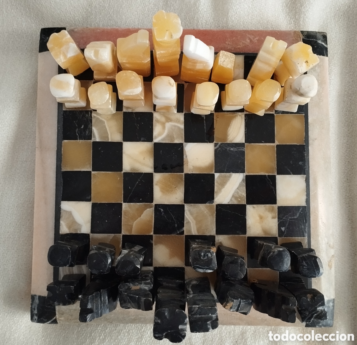 Juegos de mesa: Antiguo Ajedrez de Marmol - Foto 2