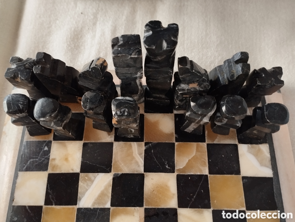 Juegos de mesa: Antiguo Ajedrez de Marmol - Foto 7
