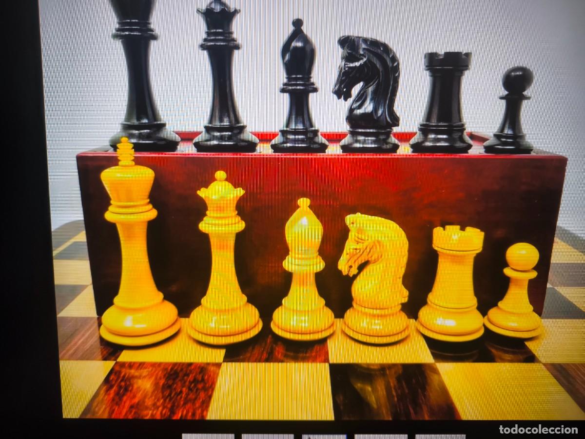 Juegos de mesa: Ajedrez de Ebano y Boj. - Foto 5