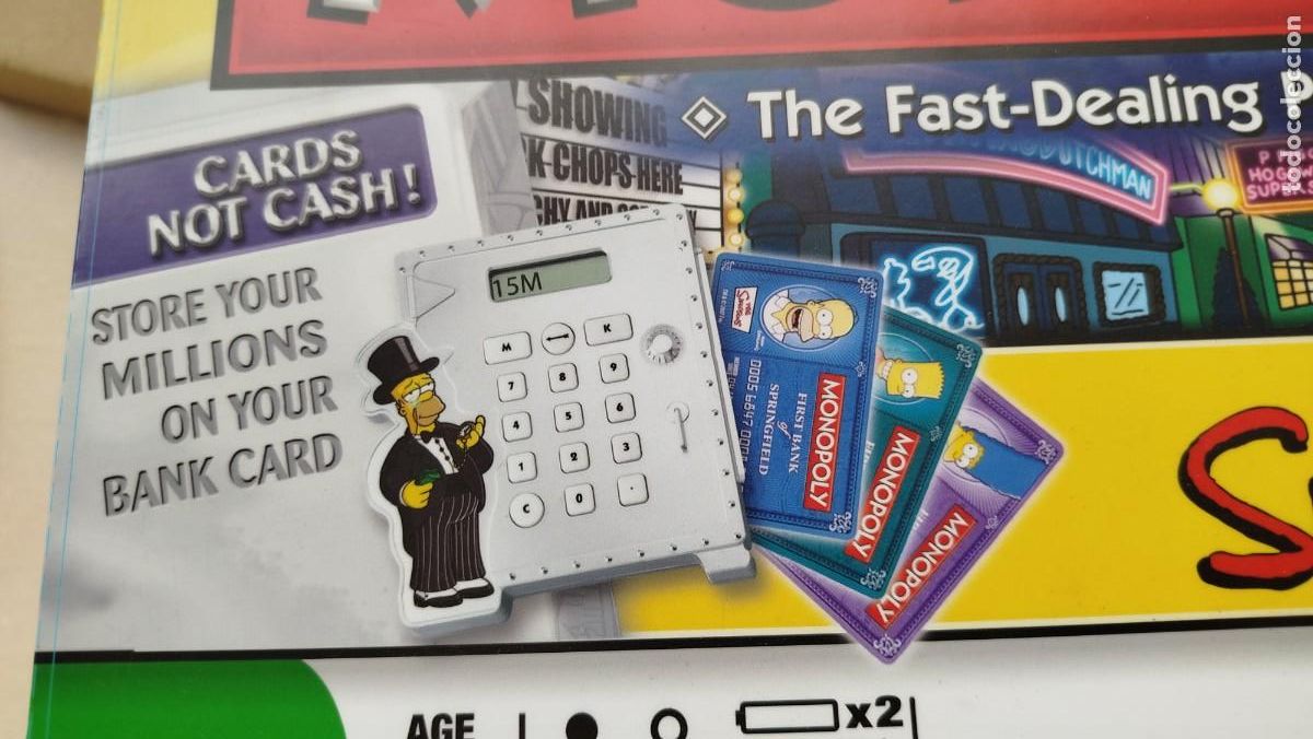 Juegos de mesa: MONOPOLY SIMPSONS SIN BILLETES VERSION INGLESA - Foto 2