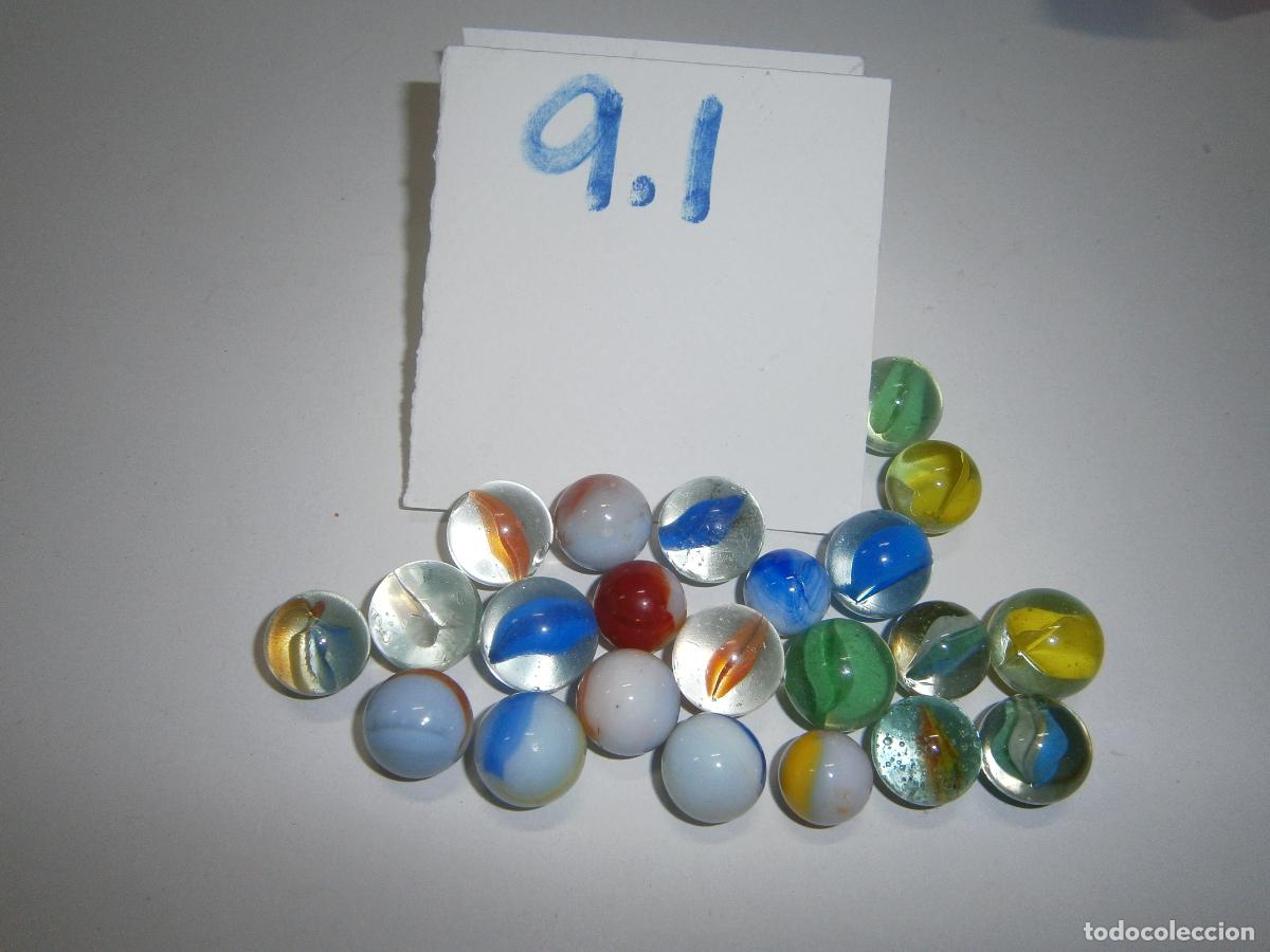 Juegos de mesa: LOTE DE BOLICHES O CANICAS VARIADAS - Foto 1