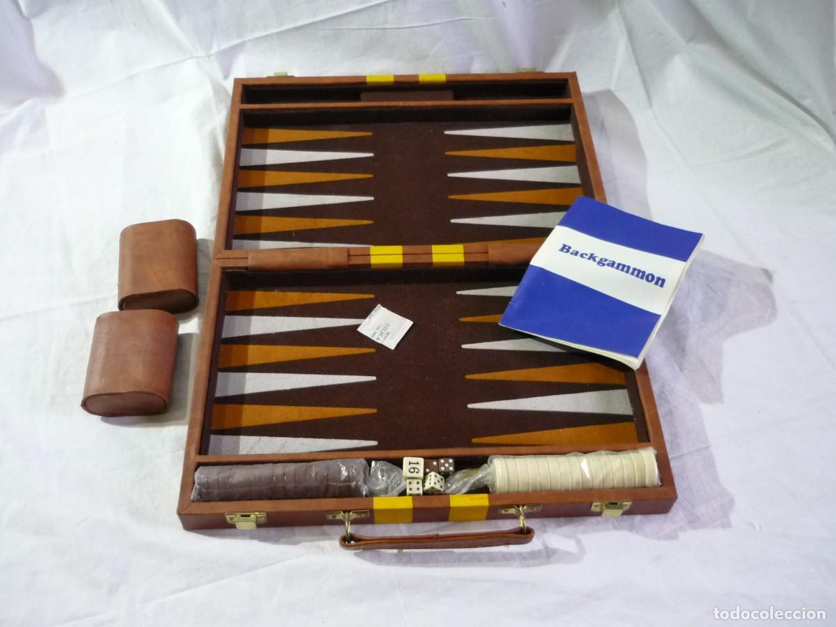 Juegos de mesa: Malet&iacute;n Backhammon deluxe, sin uso - Foto 10