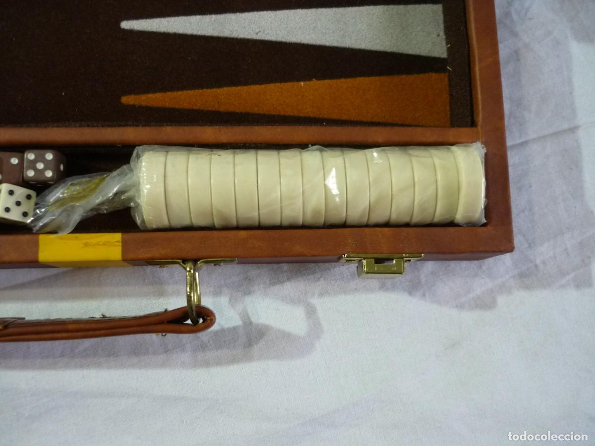 Juegos de mesa: Malet&iacute;n Backhammon deluxe, sin uso - Foto 12