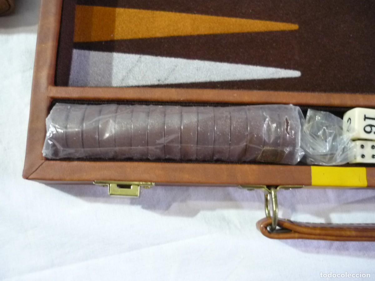 Juegos de mesa: Malet&iacute;n Backhammon deluxe, sin uso - Foto 13