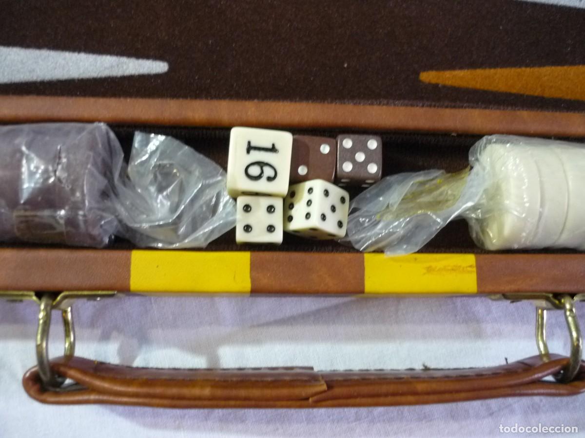 Juegos de mesa: Malet&iacute;n Backhammon deluxe, sin uso - Foto 14