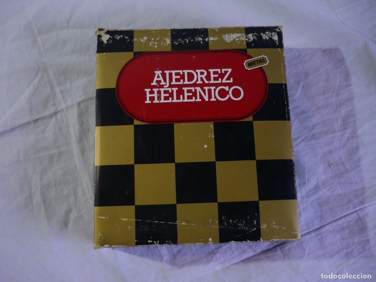 Juegos de mesa: Ajedrez Hel&eacute;nico en metal Chicco - Foto 2