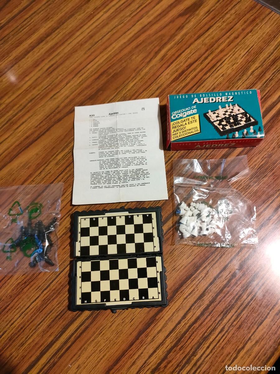 Juegos de mesa: MINI AJEDREZ MAGNETICO A&Ntilde;OS 70 OBSEQUIO COLGATE - Foto 3