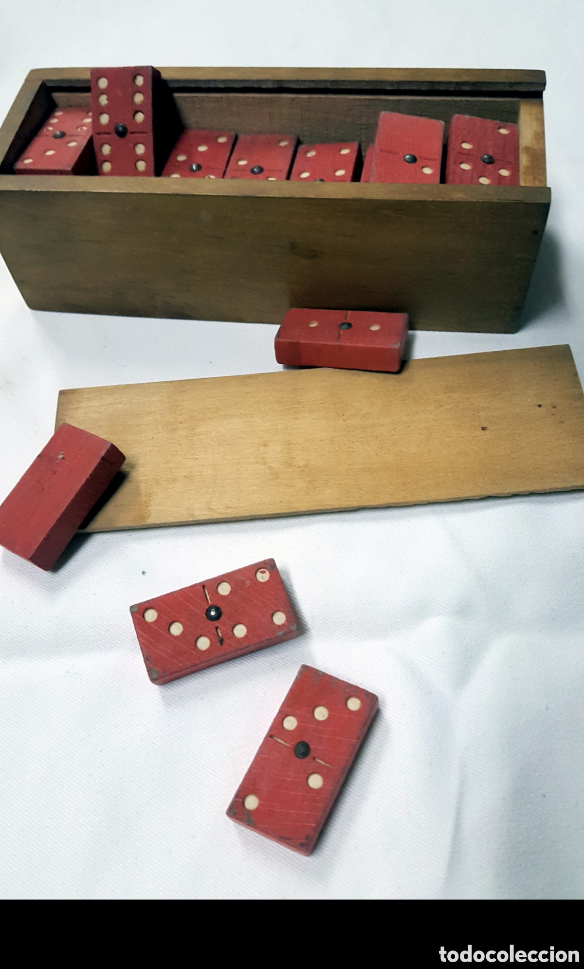 Juegos de mesa: ANTIGUO DOMIN&Oacute; DE MADERA - Foto 2