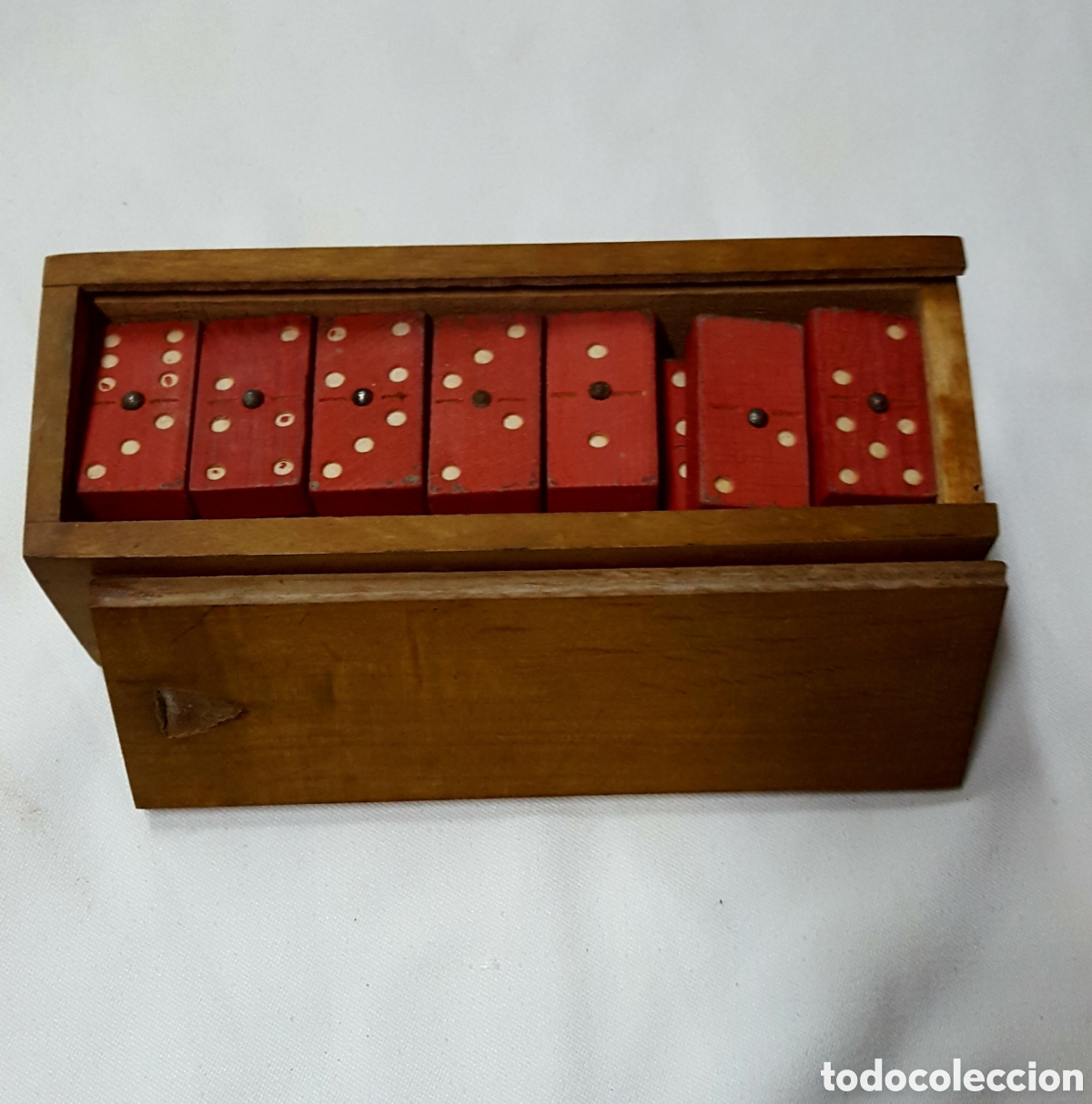 Juegos de mesa: ANTIGUO DOMIN&Oacute; DE MADERA - Foto 1