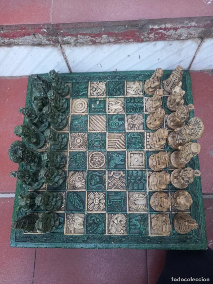 Juegos de mesa: Juego Ajedrez Azteca de Resina - Foto 1