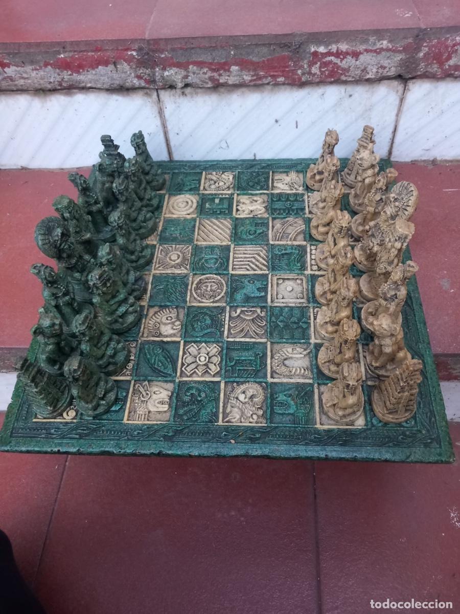 Juegos de mesa: Juego Ajedrez Azteca de Resina - Foto 2
