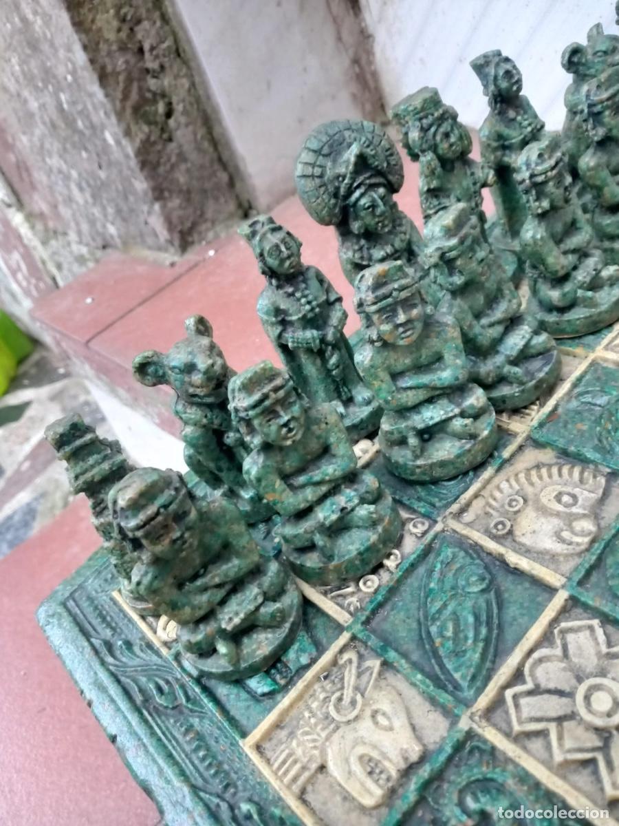 Juegos de mesa: Juego Ajedrez Azteca de Resina - Foto 4