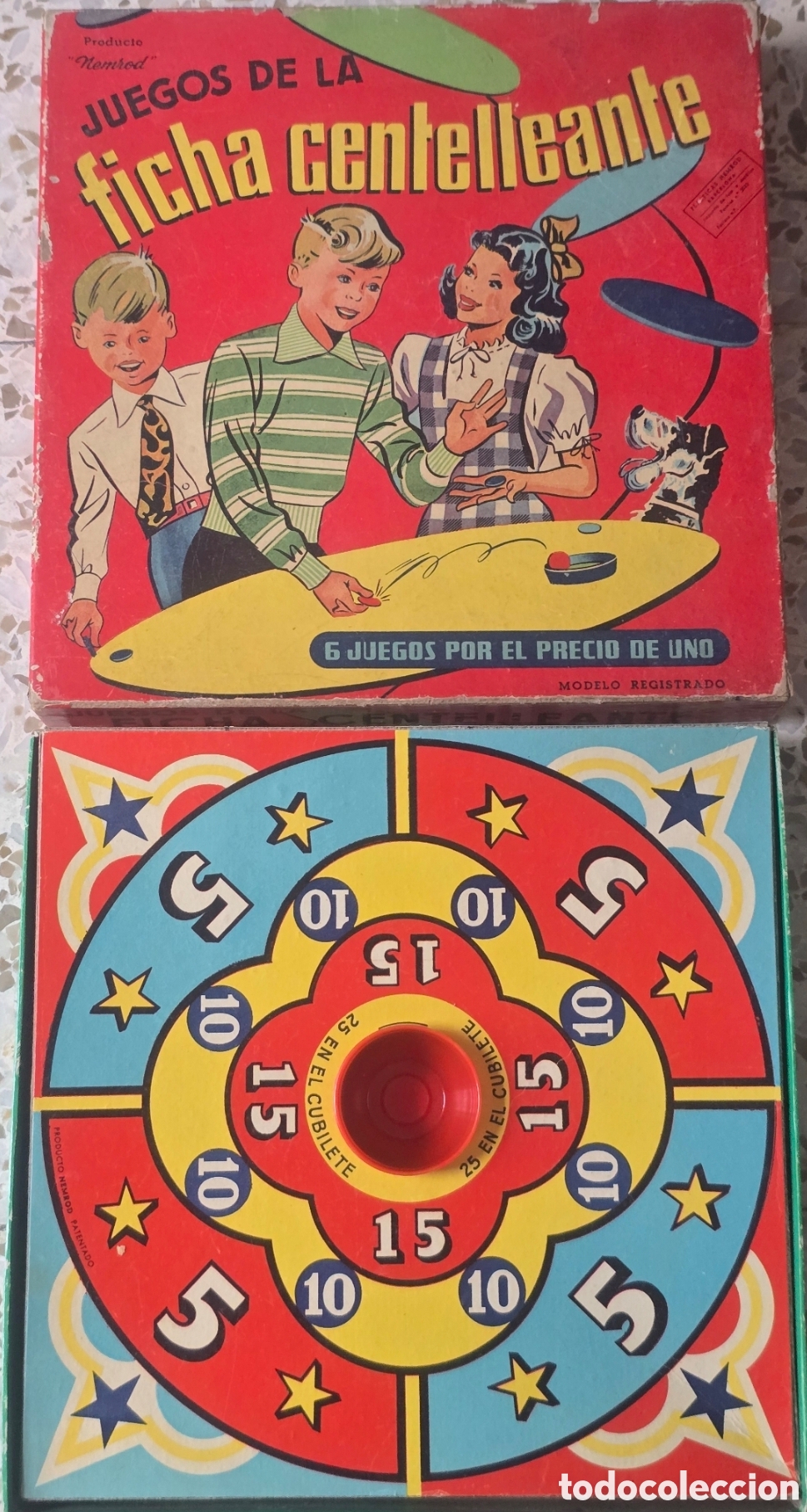 Juegos de mesa: Ficha Centelleante (Juego de mesa vintage ) - Foto 1