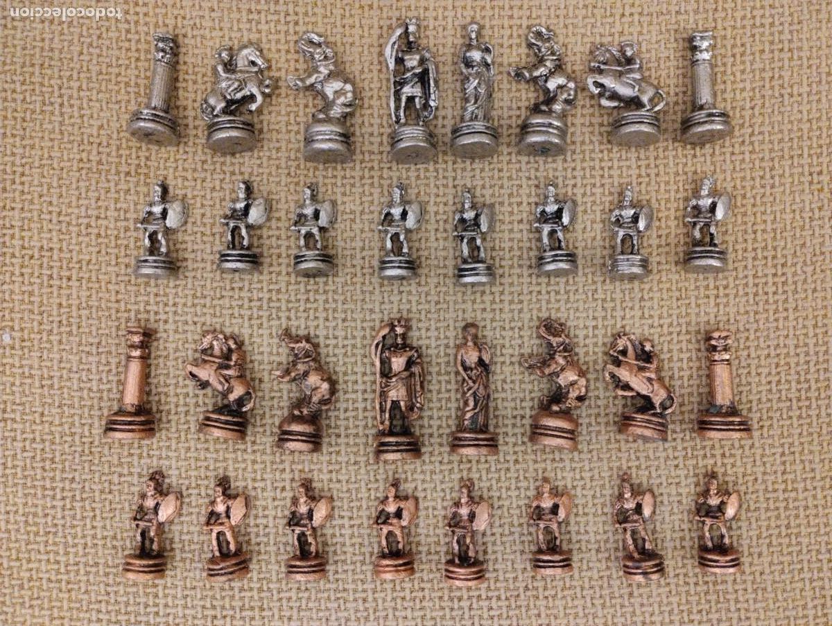 Juegos de mesa: Ajedrez met&aacute;lico Romanos - Foto 1