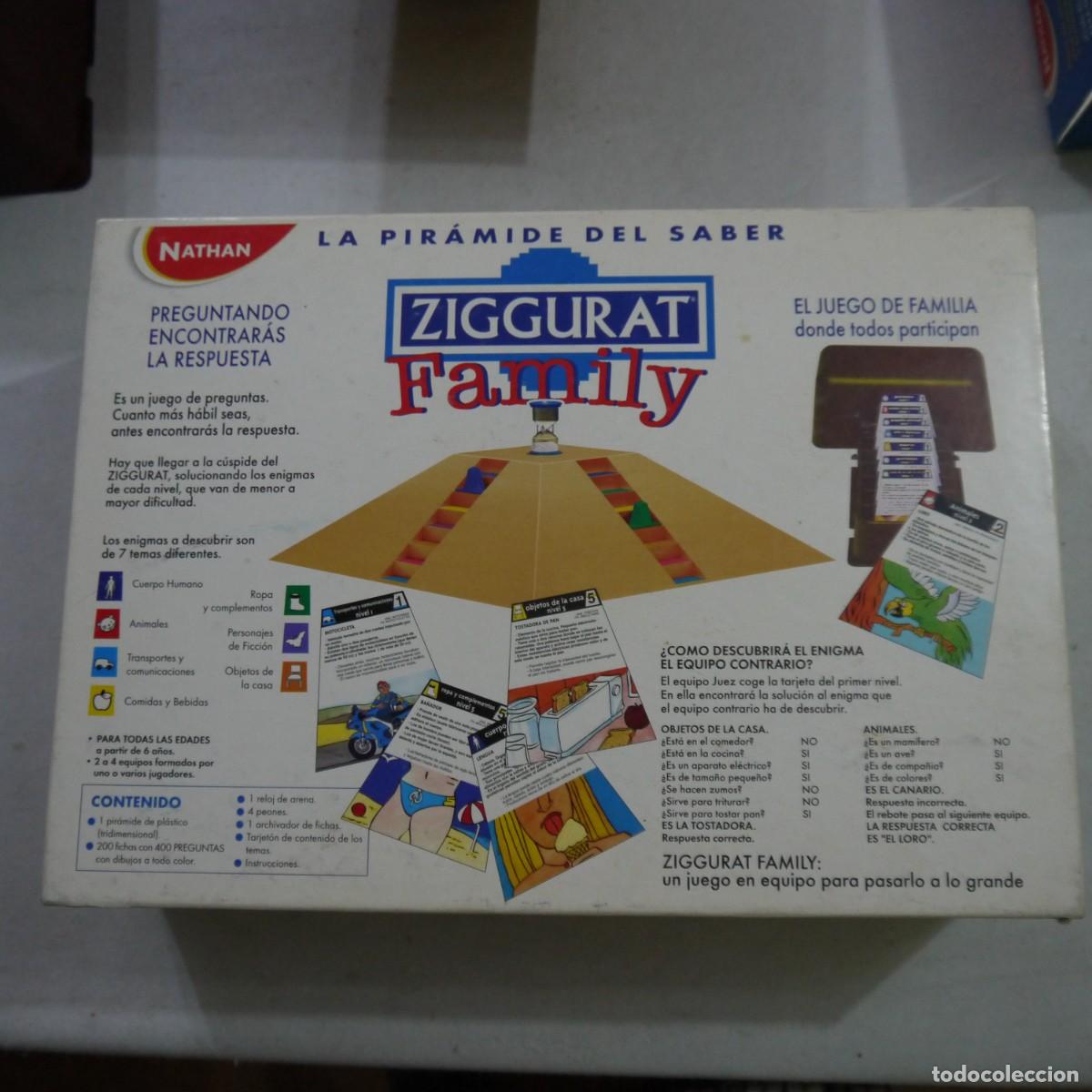 Juegos de mesa: ZIGGURAT FAMILY - NATHAN - 1998 - Foto 13