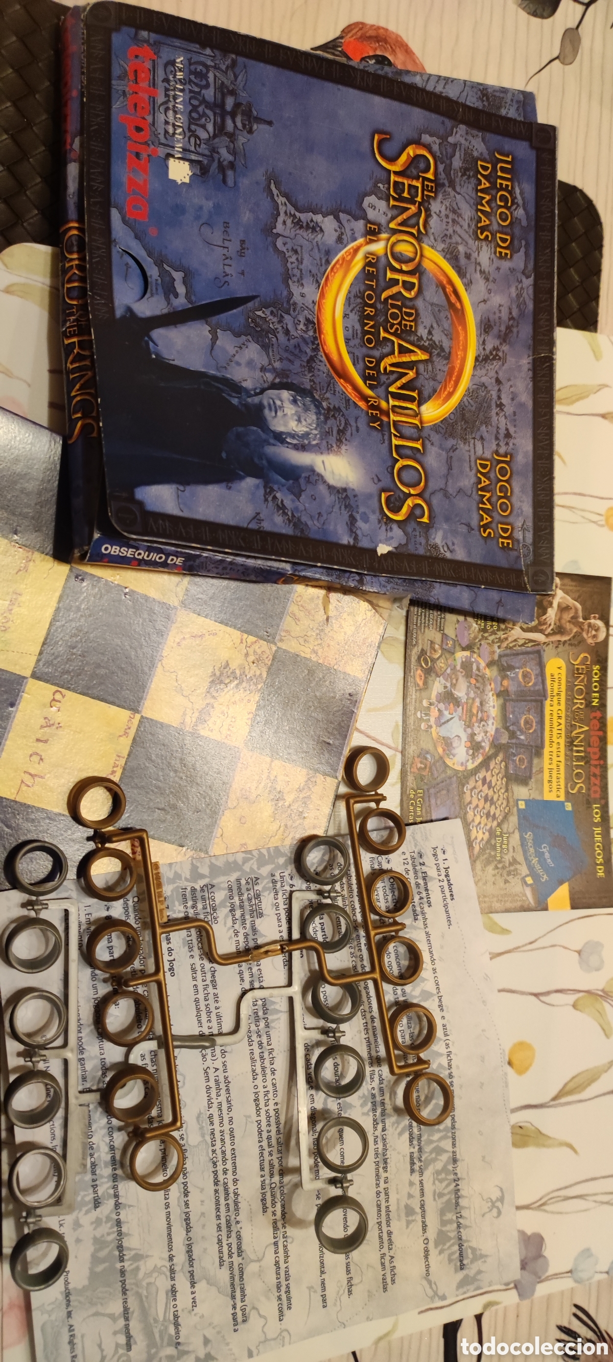 Juegos de mesa: Juego damas Se&ntilde;or de los Anillos - Foto 1