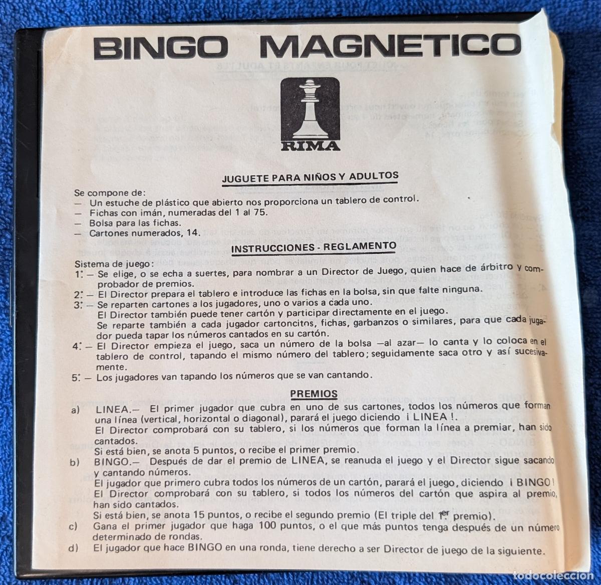 Juegos de mesa: Bingo - Juego Magn&eacute;tico - RIMA &iexcl;Completo! - Foto 5