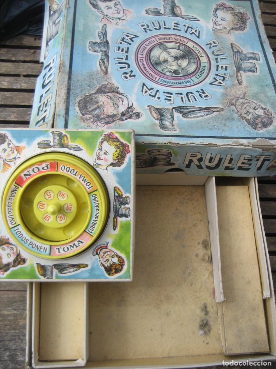 Juegos de mesa: antiguo juego de ruleta . incompleto Defectos - Foto 1