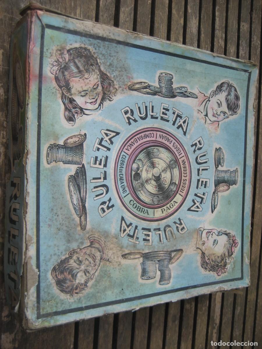 Juegos de mesa: antiguo juego de ruleta . incompleto Defectos - Foto 2