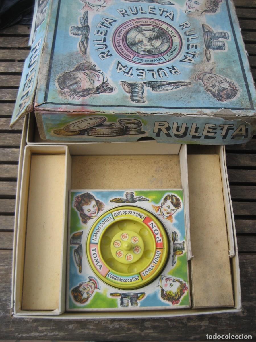 Juegos de mesa: antiguo juego de ruleta . incompleto Defectos - Foto 3