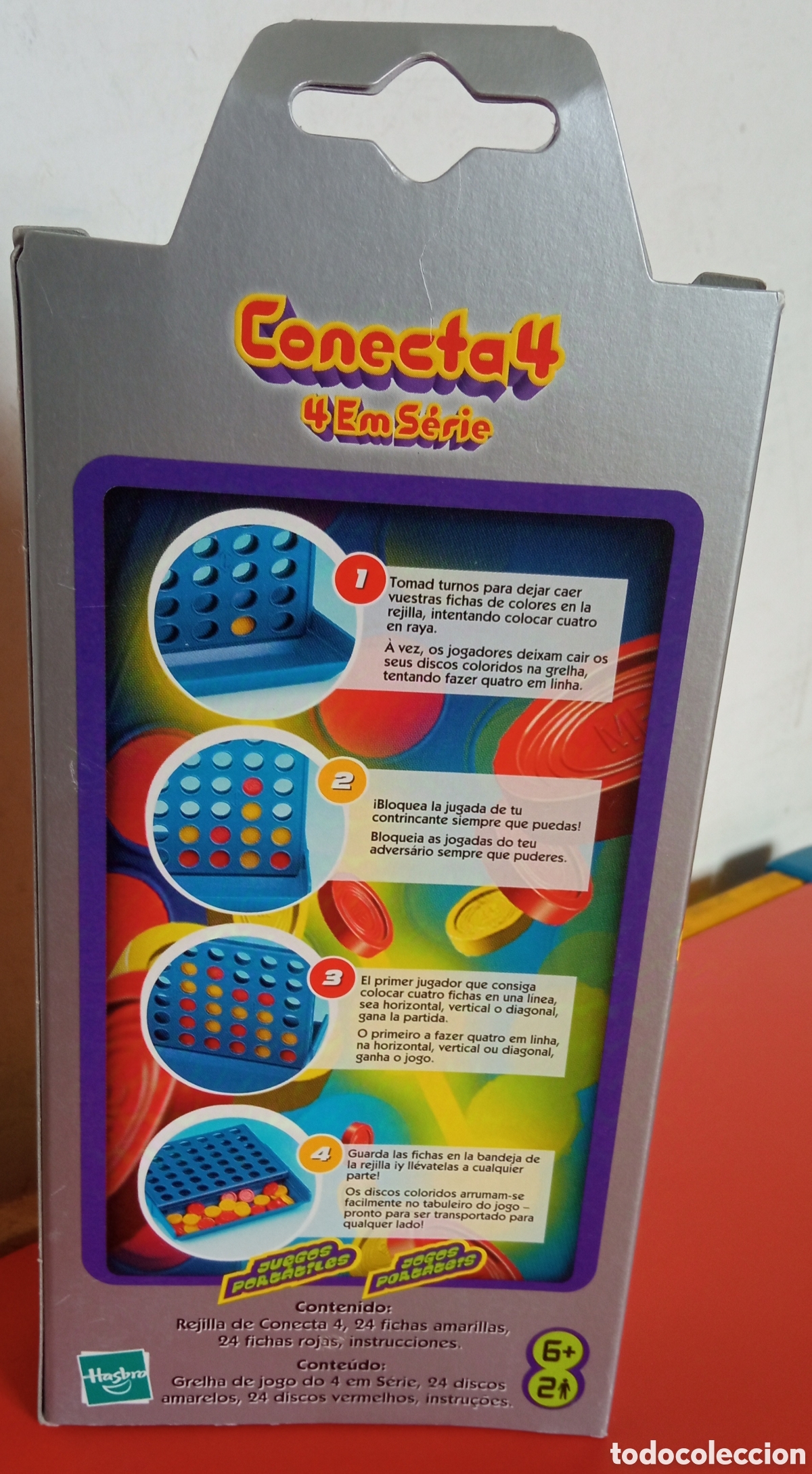 Juegos de mesa: CONECTA 4 DE VIAJE.MB 2001.CAJA SIN ABRIR. - Foto 3