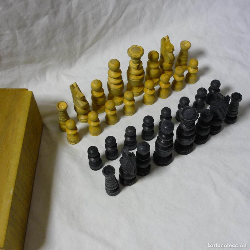 Juegos de mesa: Juego de ajedrez de madera n&ordm; 2 (sin tablero) - Foto 1