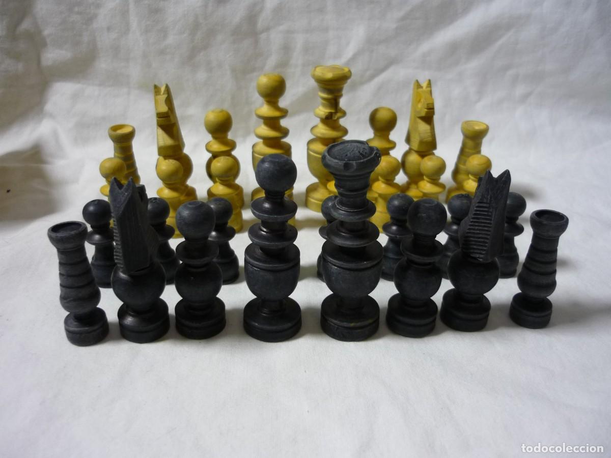 Juegos de mesa: Juego de ajedrez de madera n&ordm; 2 (sin tablero) - Foto 3