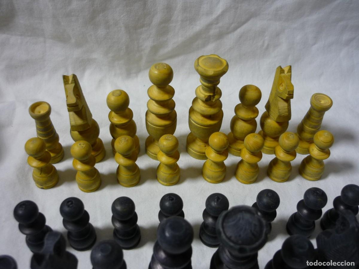 Juegos de mesa: Juego de ajedrez de madera n&ordm; 2 (sin tablero) - Foto 4