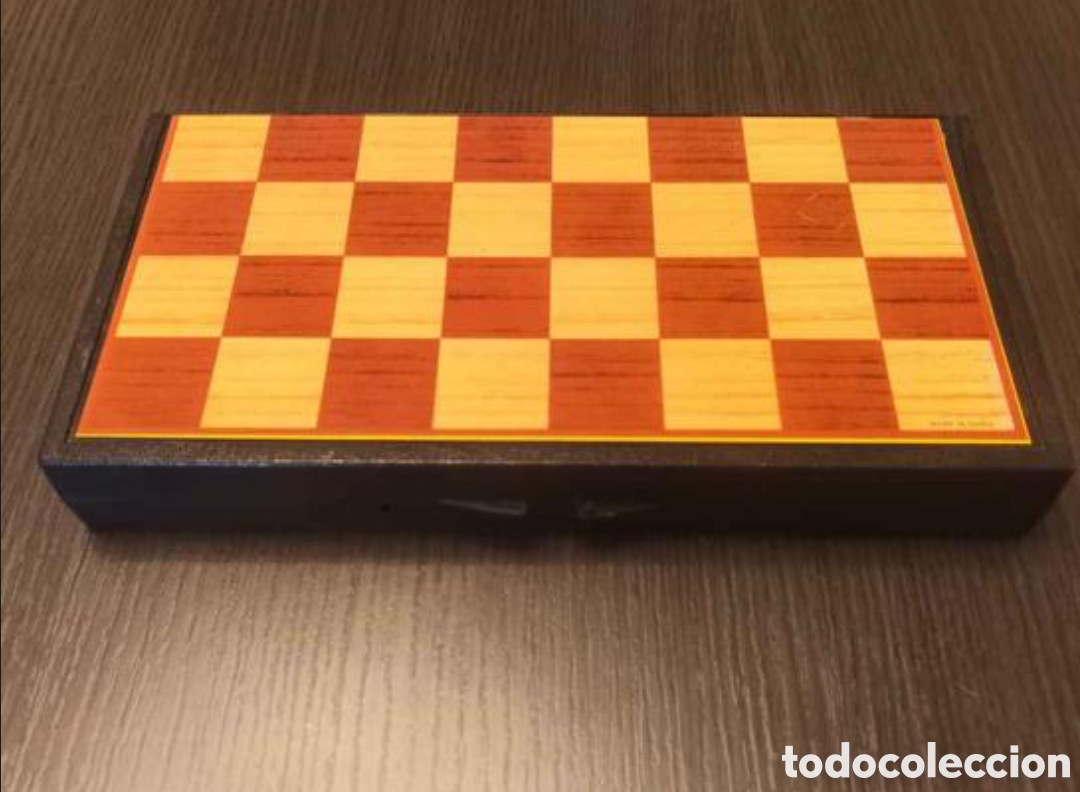 Juegos de mesa: Antiguo juego Backgammon Port&aacute;til - Foto 2