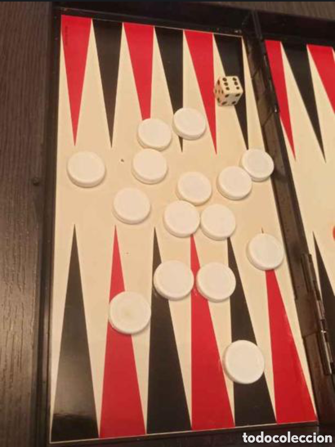 Juegos de mesa: Antiguo juego Backgammon Port&aacute;til - Foto 3