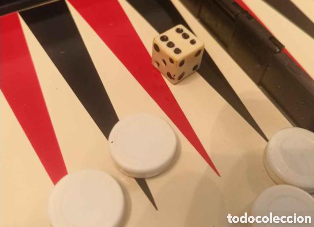 Juegos de mesa: Antiguo juego Backgammon Port&aacute;til - Foto 4