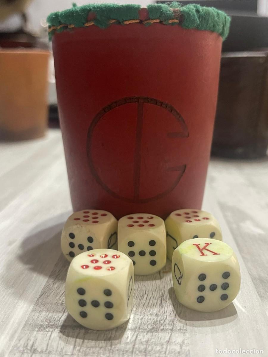 Juegos de mesa: CUBILETE CUERO ROJIZO - Foto 4