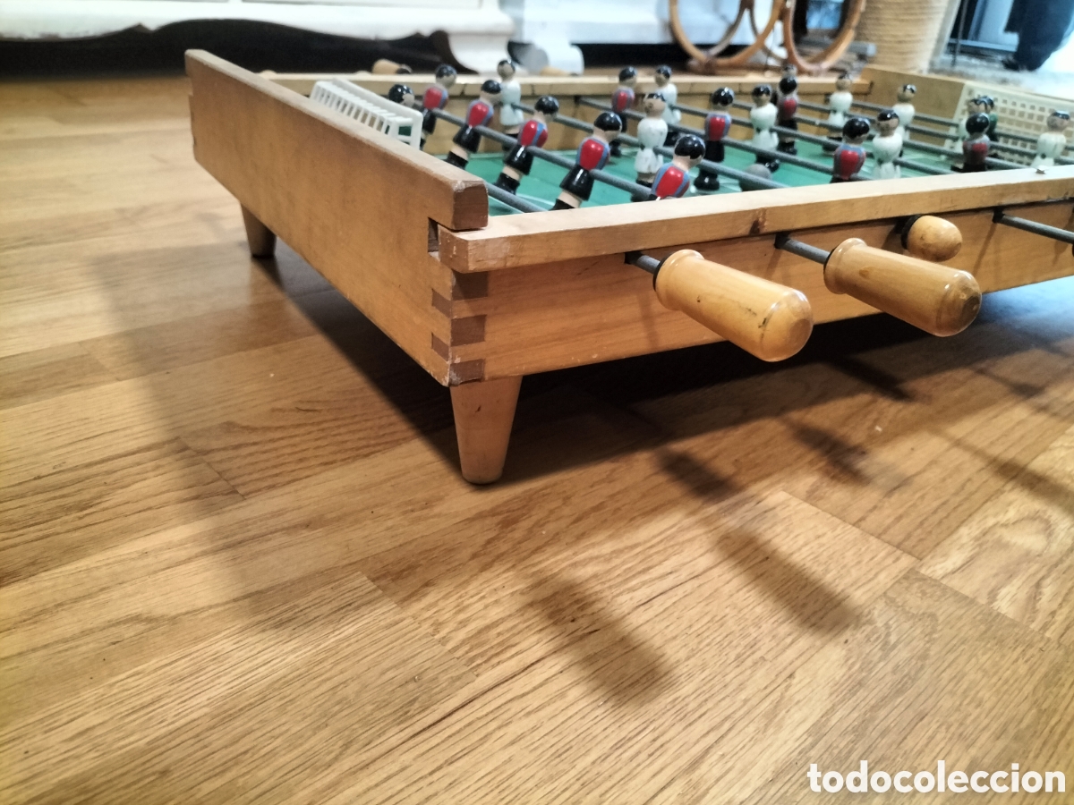 Juegos de mesa: Futbol&iacute;n antiguo de madera de juguete - Foto 2