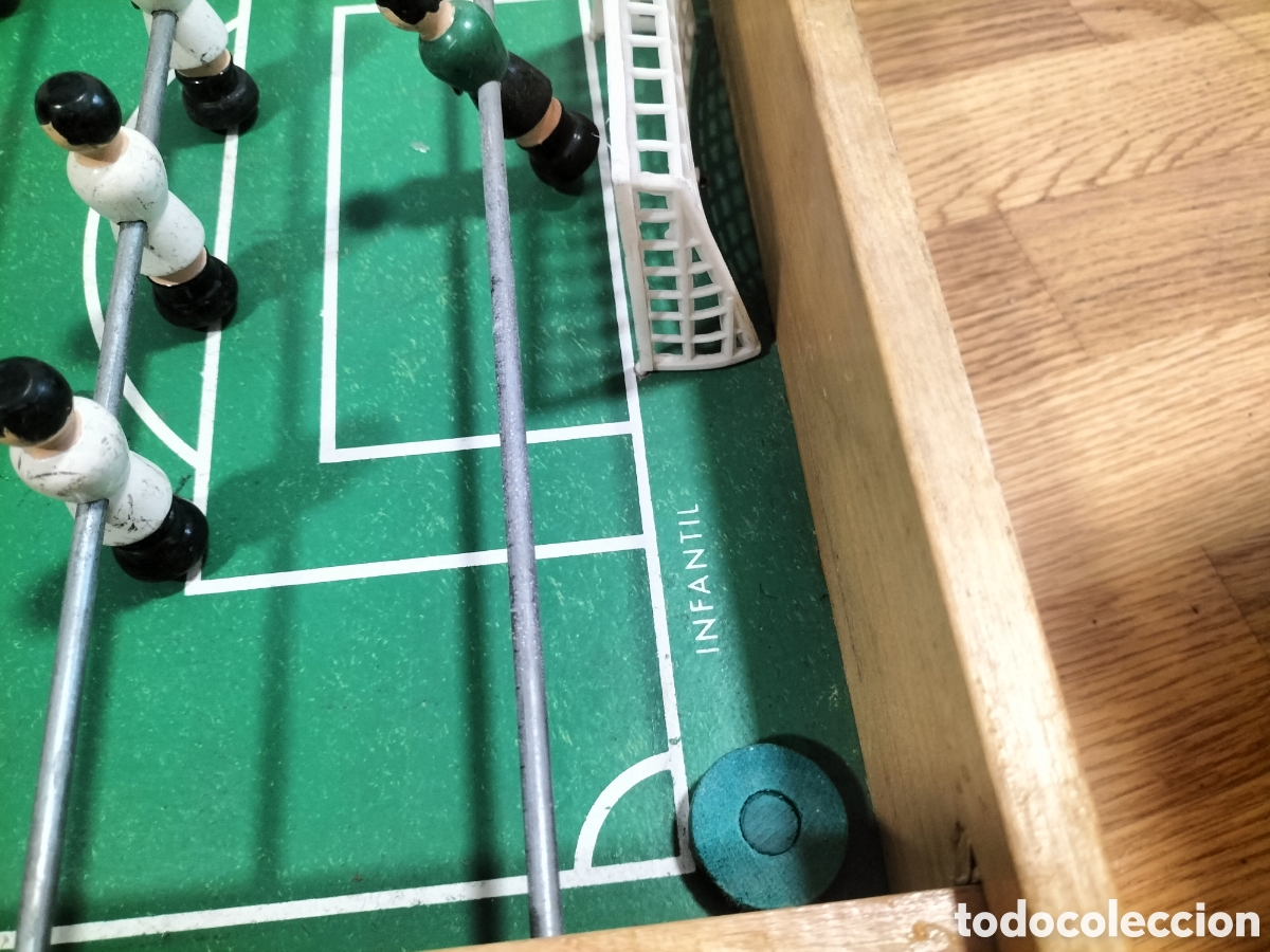 Juegos de mesa: Futbol&iacute;n antiguo de madera de juguete - Foto 7