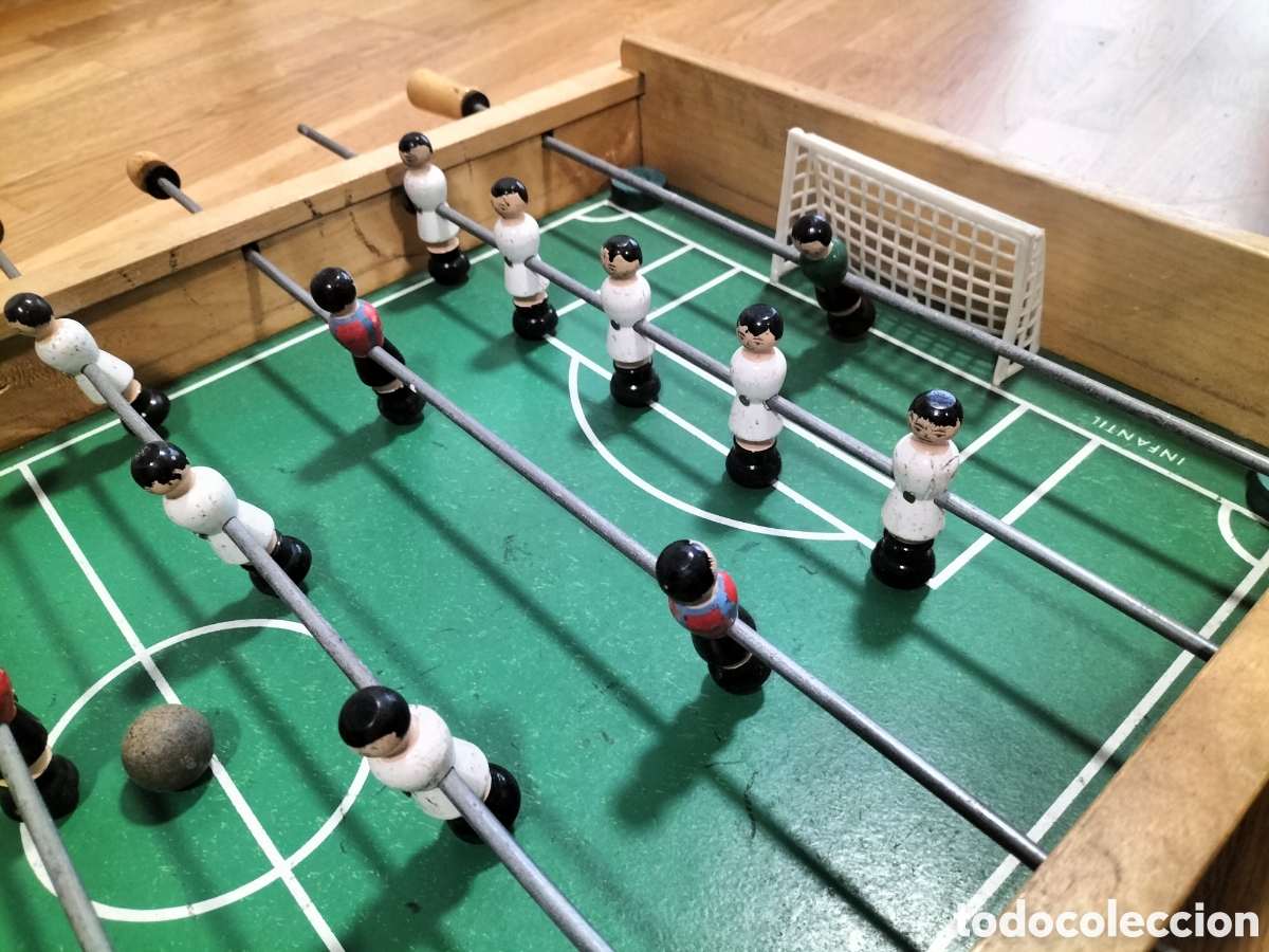Juegos de mesa: Futbol&iacute;n antiguo de madera de juguete - Foto 8
