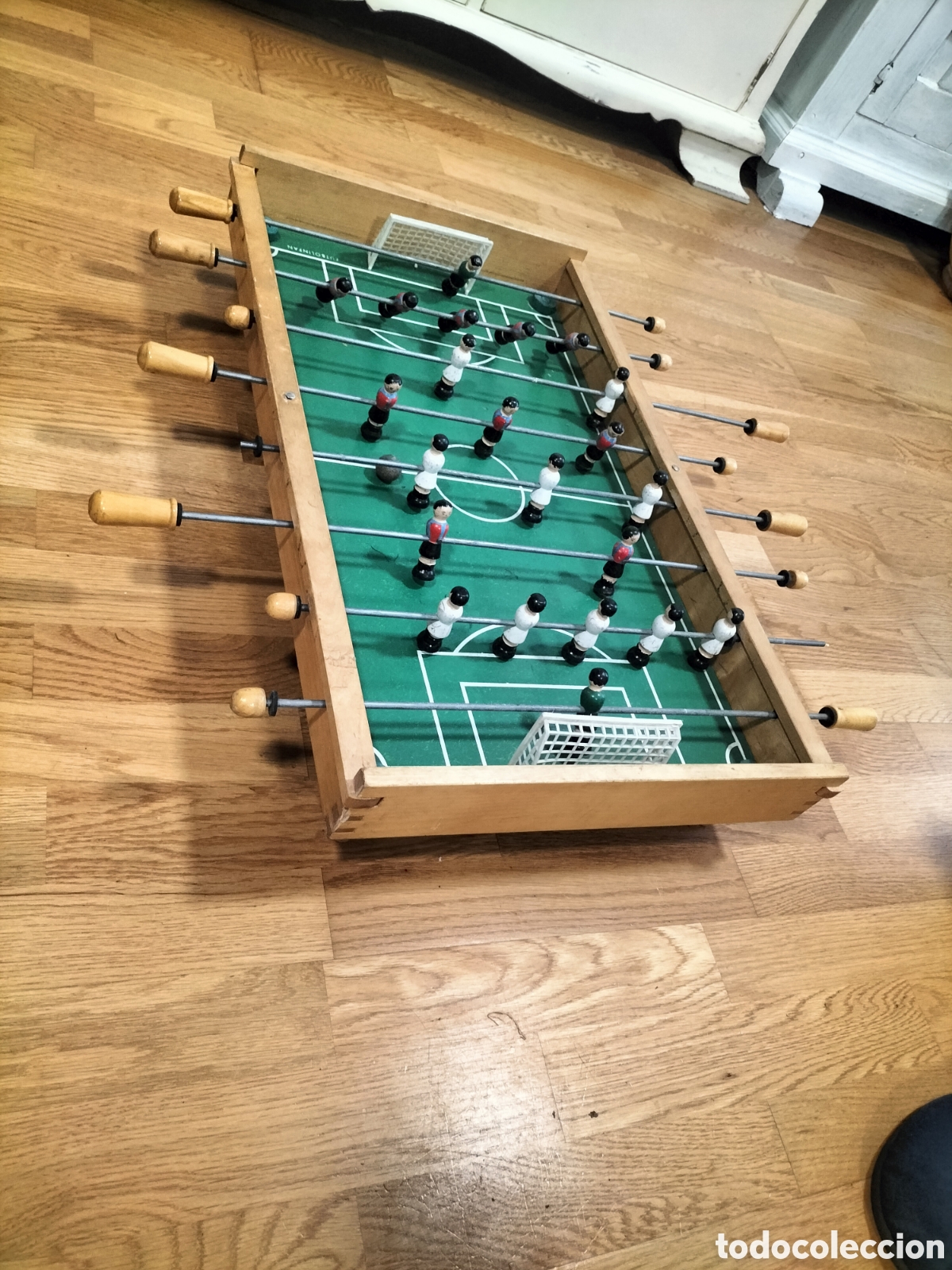 Juegos de mesa: Futbol&iacute;n antiguo de madera de juguete - Foto 10