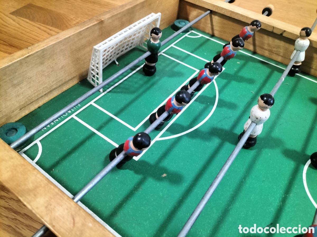 Juegos de mesa: Futbol&iacute;n antiguo de madera de juguete - Foto 3