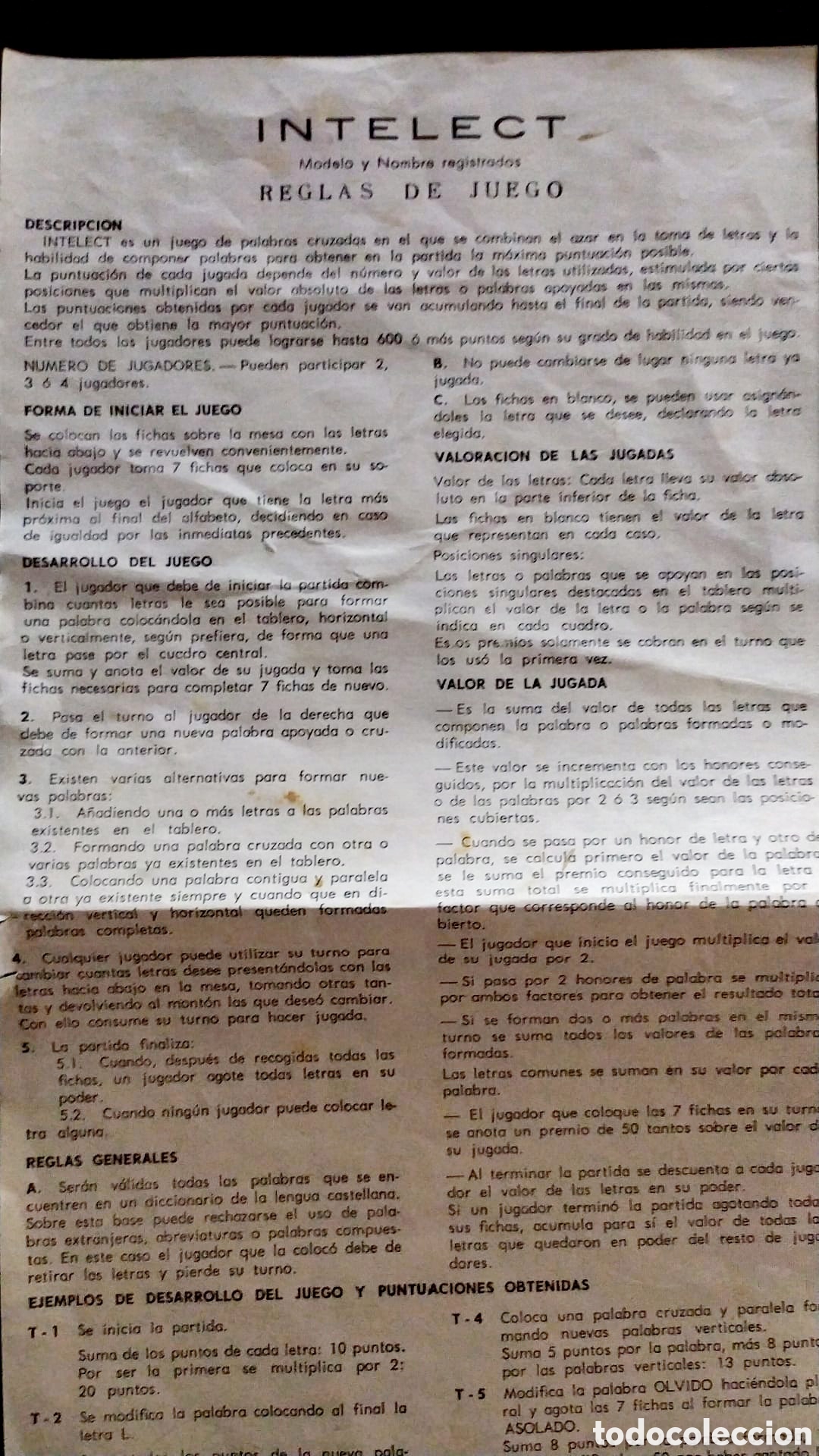 Juegos de mesa: INTELECT CEFA. A&Ntilde;OS 70 - Foto 4