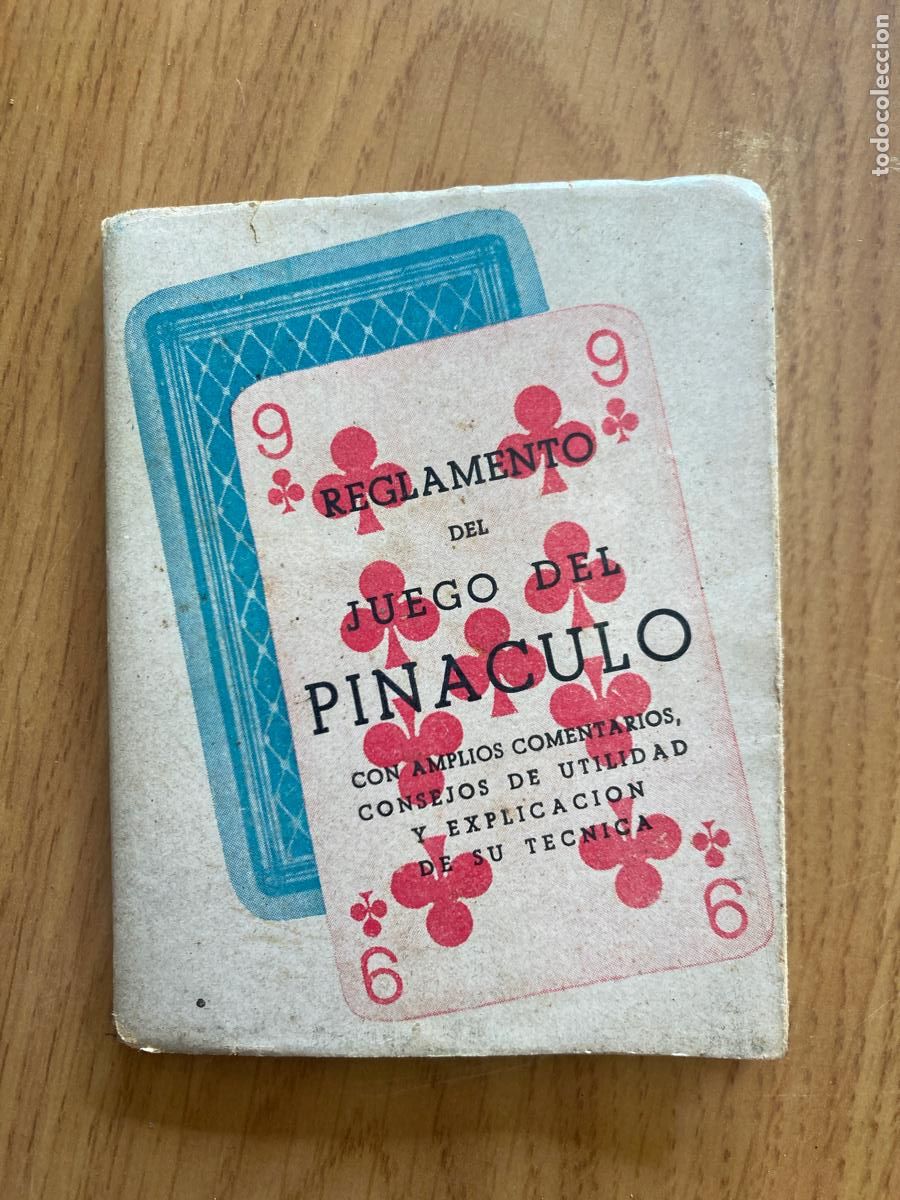 Juegos de mesa: Reglamento del juego del Pin&aacute;culo - Madrid 1945 - Foto 1