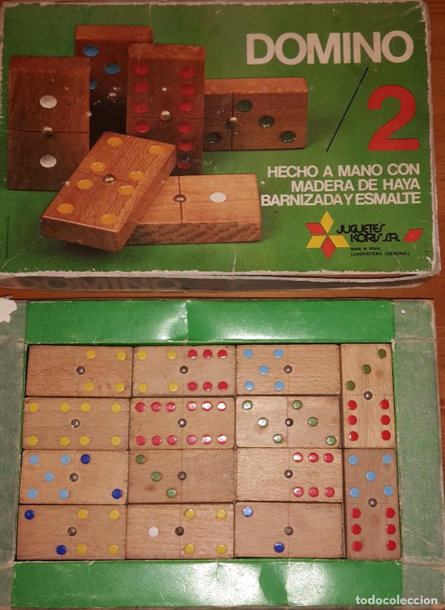 Juegos de mesa: DOMINO DE MADERA A&Ntilde;OS 80 - Foto 1